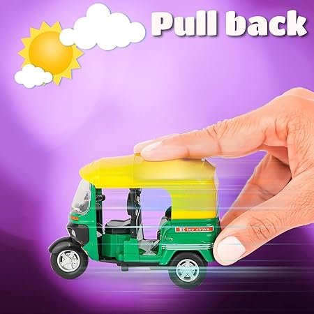 Die Cast Metal Auto Rickshaw - Image 2