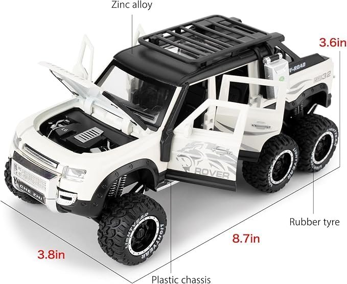Metal 6*6 Landrover Jeep - Image 6