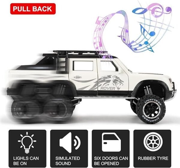 Metal 6*6 Landrover Jeep - Image 3