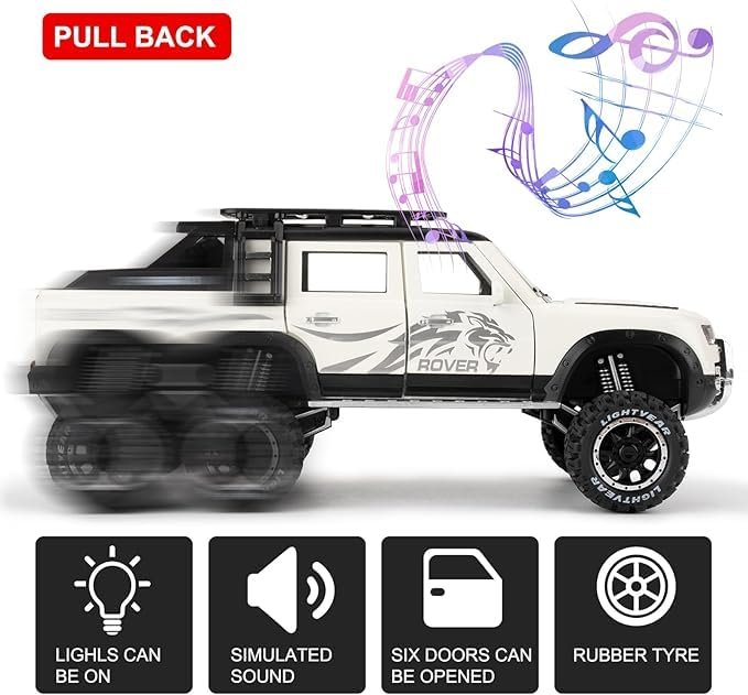 Metal 6*6 Landrover Jeep - Image 3