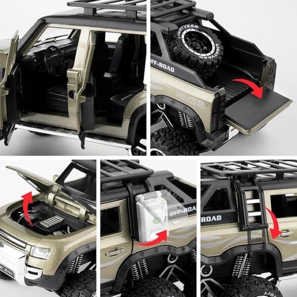 Metal 6*6 Landrover Jeep - Image 7