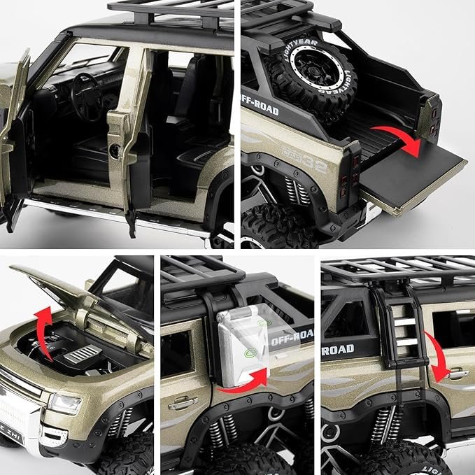 Metal 6*6 Landrover Jeep - Image 7