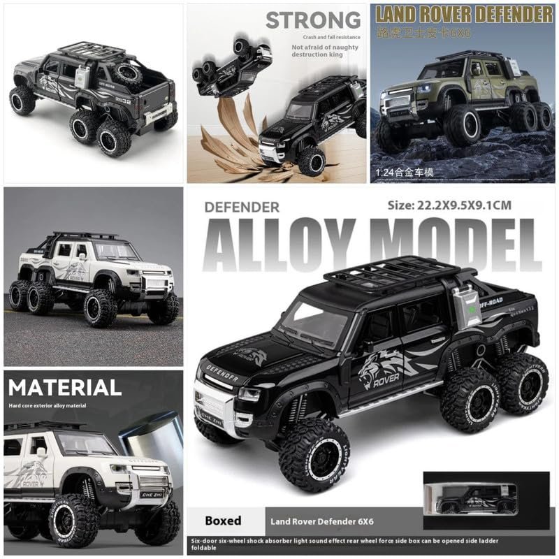 Metal 6*6 Landrover Jeep - Image 5