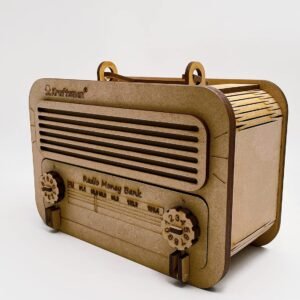 Wooden Radio Money Box
