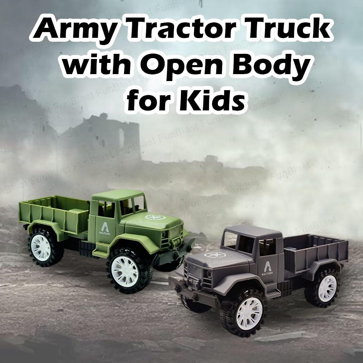 Friction Military Truck - Image 6