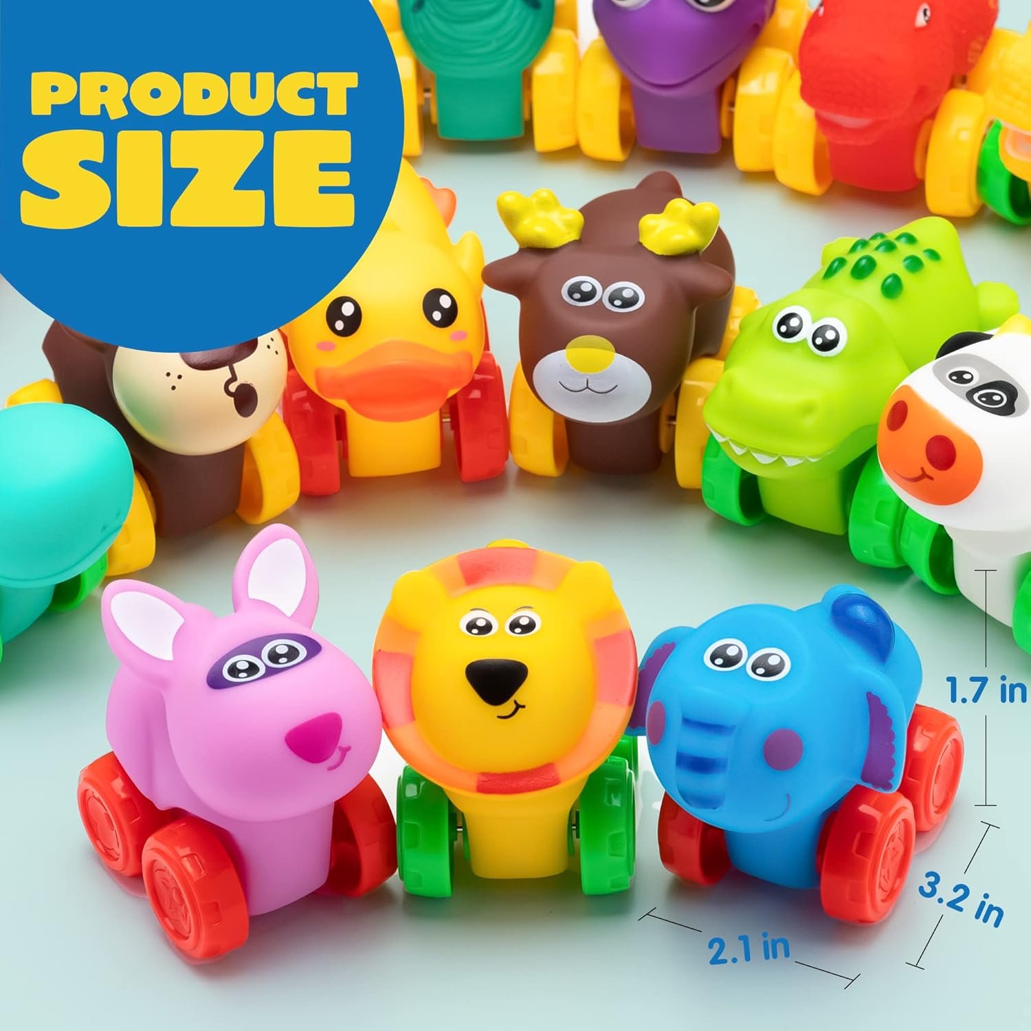 Soft Rubber Car Toy Animals - Image 5