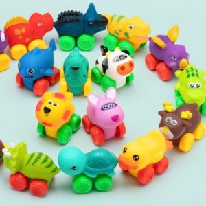 Soft Rubber Car Toy Animals