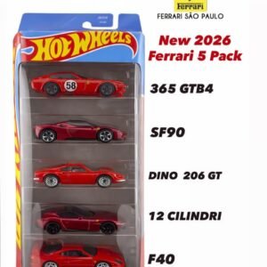 Hot Wheels 1:64 2026 Basic 5 Pack Set - Ferrari