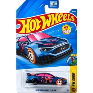 Hot Wheels Mercedes Benz Cla HW Euro Ages 3 and Up 9/10 (Blue)