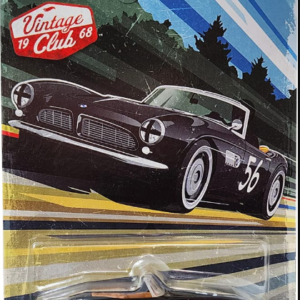 Hot Wheels BMW 507 Black, Silver Series Vintage Racing Club 1/5 1:64 Scale Collectible Metal Diecast Toy Car Model