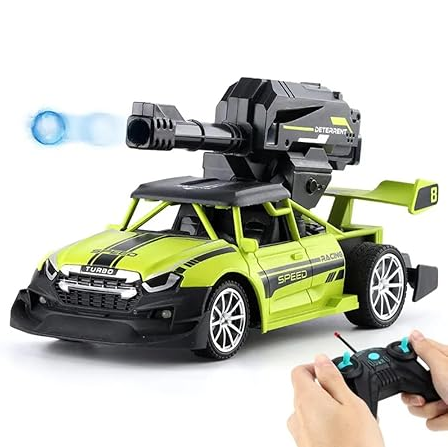 Uyir Mei 1:20 Water Bomb Bullet Shooting High Speed Rc Drift Car Toy with Flashing Light, Fast Remote Control Toy car for Age 8 and Above Boys, Girls and Adults|Best Gift (Green) - Image 2