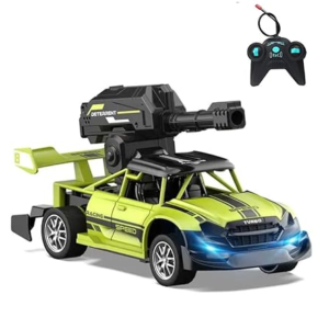Uyir Mei 1:20 Water Bomb Bullet Shooting High Speed Rc Drift Car Toy with Flashing Light, Fast Remote Control Toy car for Age 8 and Above Boys, Girls and Adults|Best Gift (Green)