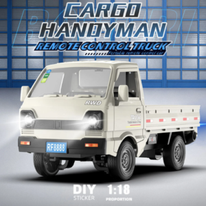 Remote Control Cargo Truck with LED Lights & Cargo Boxes - 1:16 Scale 2.4 GHz RC Pickup Transport Vehicle for Indoor Outdoor Play | Rechargeable RC Truck for Kids, Teens & Adults
