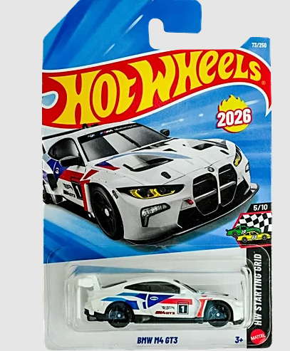 Hot wheels HW Starting Grid BMW M4 GT3 Die Cast Toy Car For 3+ Years