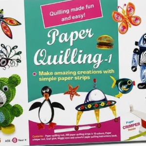 DIY Paper Quilling Kit Set-1 with 200 Strips & Crimper