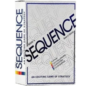 Sequence Board Game of Strategy & Logic | Fun Family & Party Games for Kids & Adults | Challenging Card Based Mind Game for 2–12 Players | Educational Indoor Game Night Gift (Small)