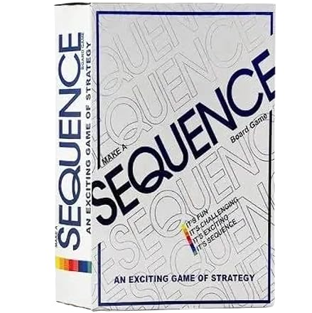 Sequence Board Game of Strategy & Logic | Fun Family & Party Games for Kids & Adults | Challenging Card Based Mind Game for 2–12 Players | Educational Indoor Game Night Gift (Small)