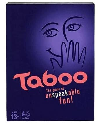 Taboo Board Game Classic Fast Paced Word Guessing Game for Adults & Teens - Party Game with Buzzer, Cards & Timer | Fun for Nights, Families, Groups & Holiday Gatherings